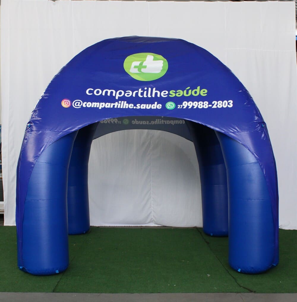 tenda aranha azul
